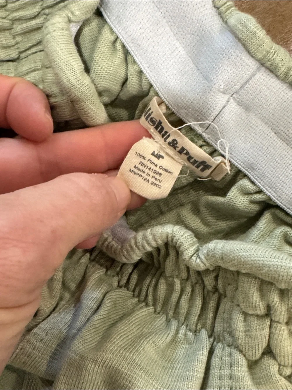Misha And Puff Limestone Twist Camp Wide-Leg Pull-On Pants Large/OSFA?